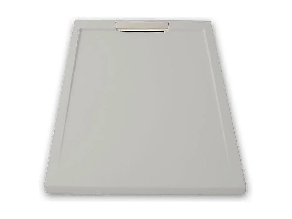 Piatto doccia ultrasottile 80x100cm LUX in resina finitura ardesia grigio