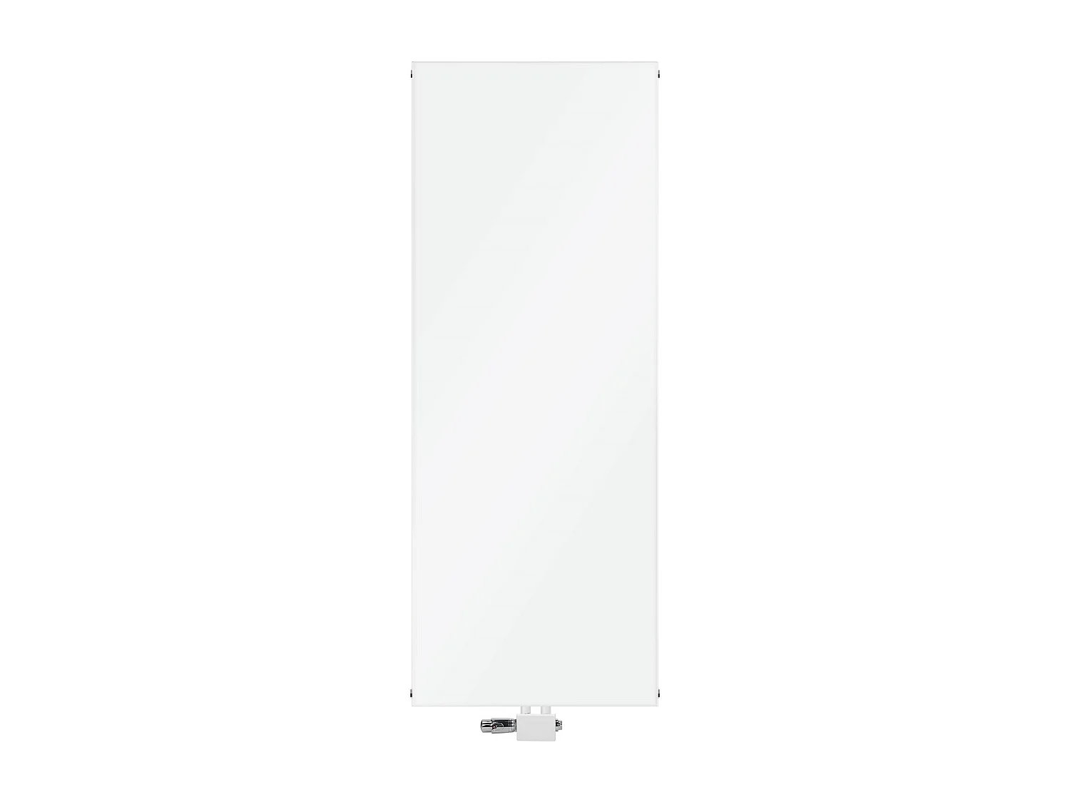 LuxeBath Radiateur de salle de bain 1600x604 mm Blanc Plat avec garniture de raccordement Universel Forme d'angle et de passage Thermostat multibloc