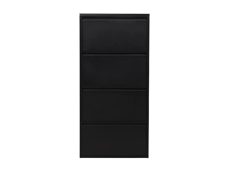 Meuble à Chaussures 4 compartiments "Ushuaia" 136cm Noir