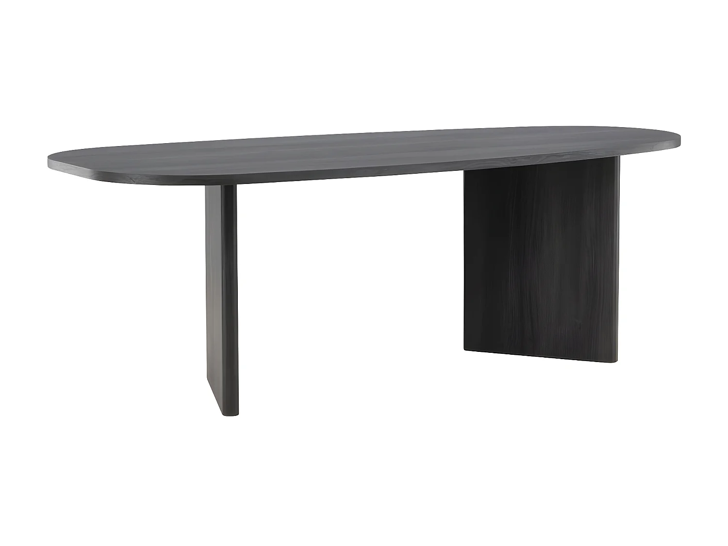 Grönvik Esstisch oval 100x220 cm schwarz.