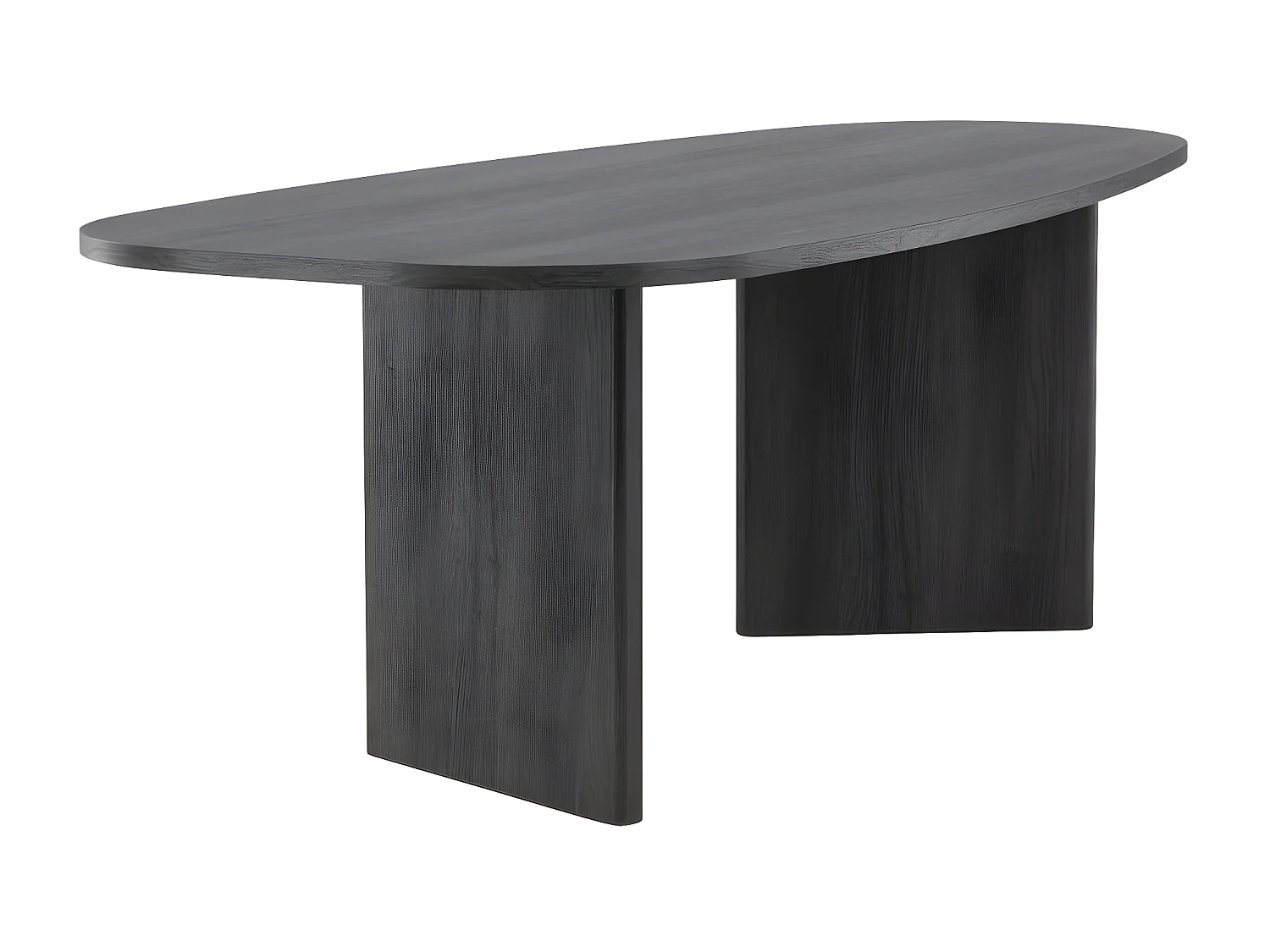 Grönvik Esstisch oval 100x220 cm schwarz.