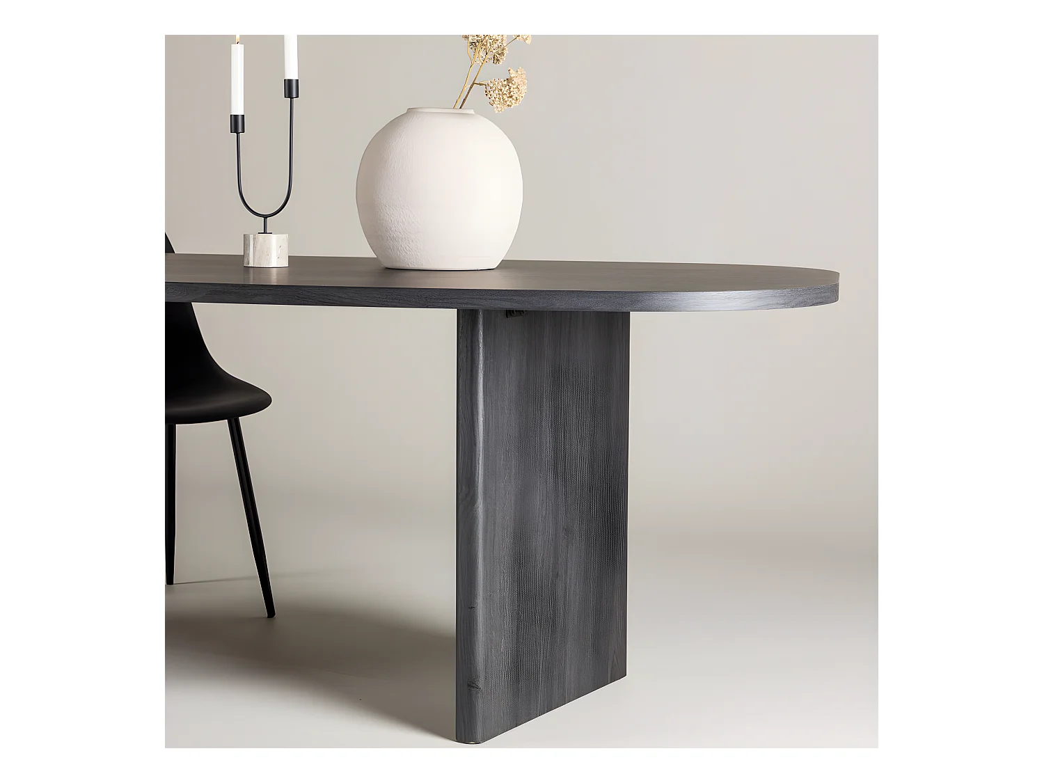 Table à Manger Design "Grönvik" 220cm Noir