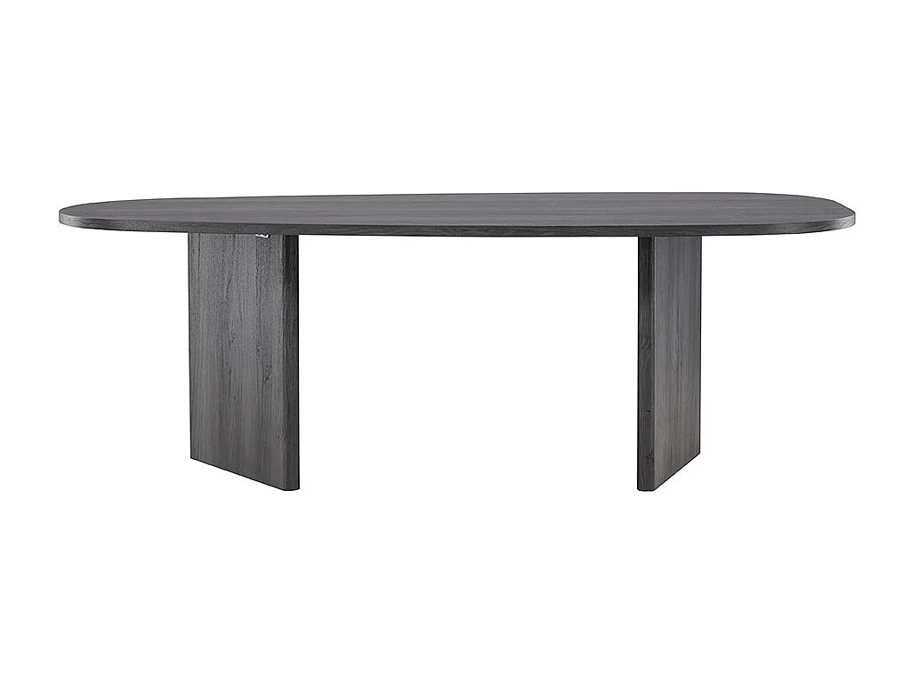 Grönvik table de salle à manger ovale 100x220 cm noir.