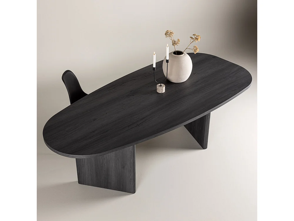 Table à Manger Design "Grönvik" 220cm Noir