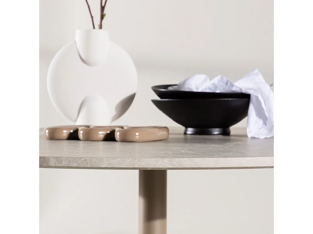 Lycke Esstisch Ø110 cm beige.