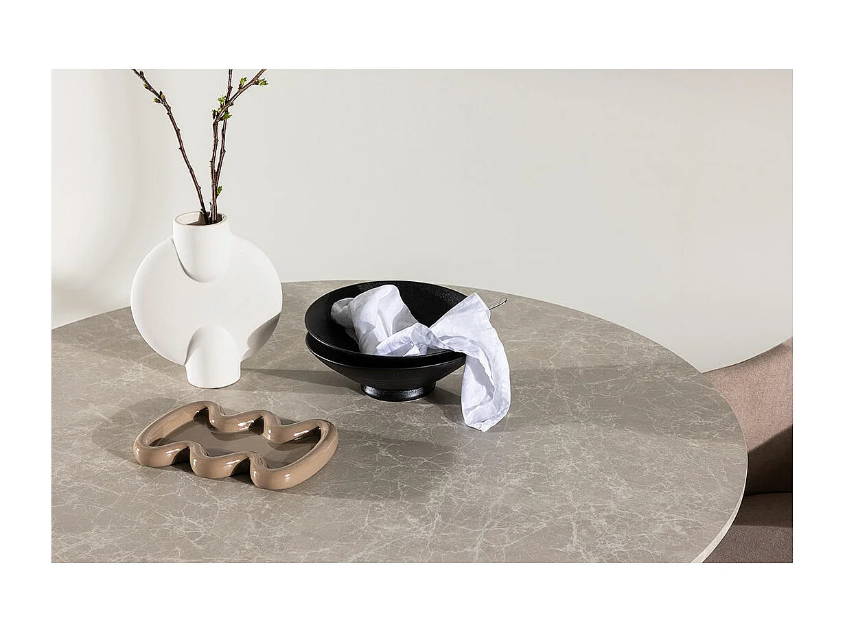 Lycke Esstisch Ø110 cm beige.