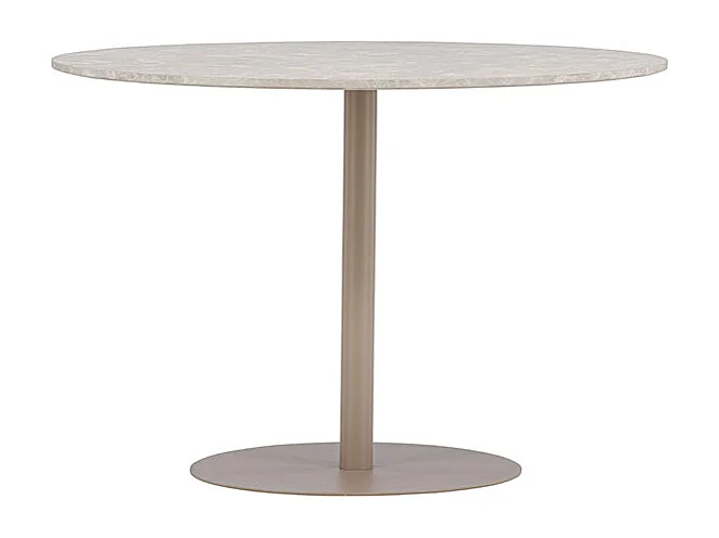 Lycke table de salle à manger Ø110 cm beige.
