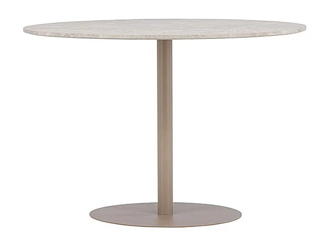 Lycke table de salle à manger Ø110 cm beige.
