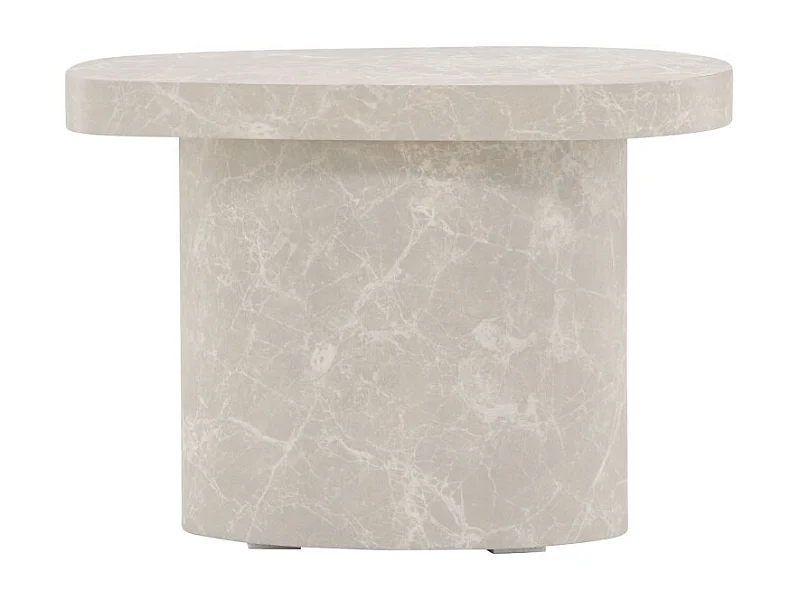 Table d'Appoint Design "Bastad" 50cm Gris Clair