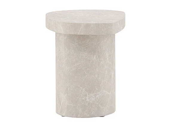 Table d'Appoint Design "Bastad" 50cm Gris Clair