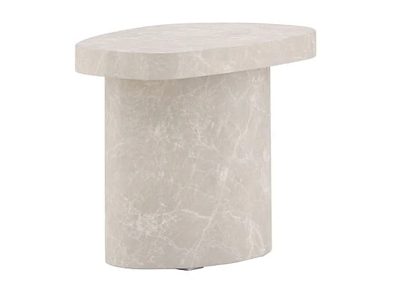 Table d'Appoint Design "Bastad" 50cm Gris Clair