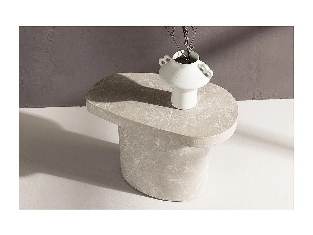 Båstad table d'angle gris clair.