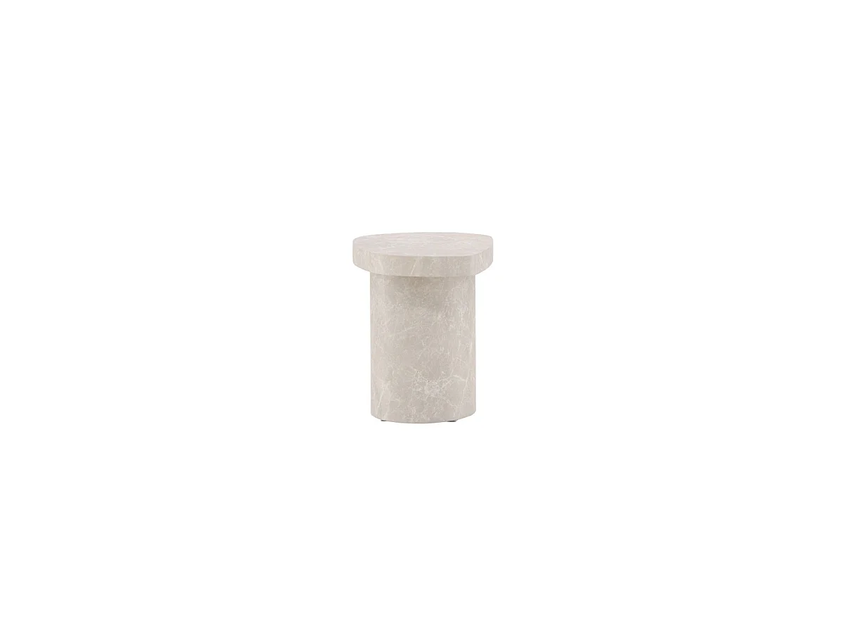 Table d'Appoint Design "Bastad" 50cm Gris Clair