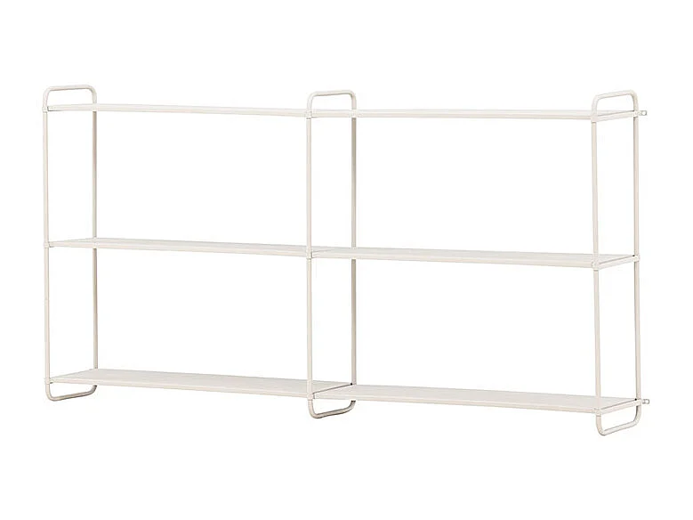 Librería de pared LyonB 3 estantes beige.