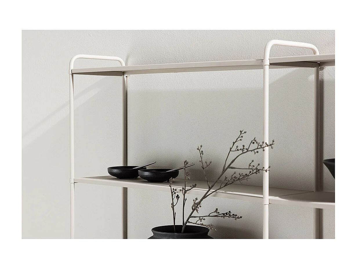 Librería de pared LyonB 3 estantes beige.
