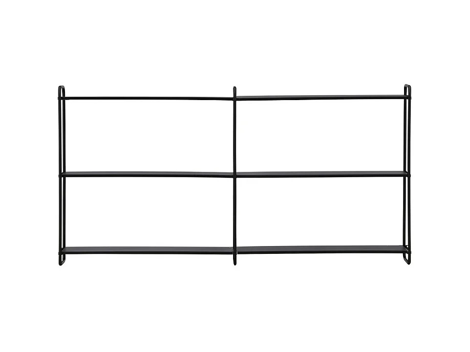 LyonB Regal Wandhängend 3 Regale schwarz.