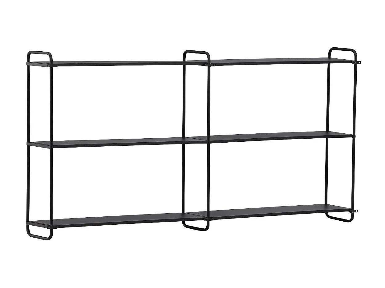 Étagère Murale en Métal "Lyon" 122cm Noir