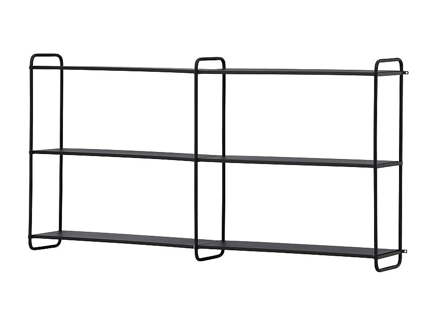 Étagère Murale en Métal "Lyon" 122cm Noir