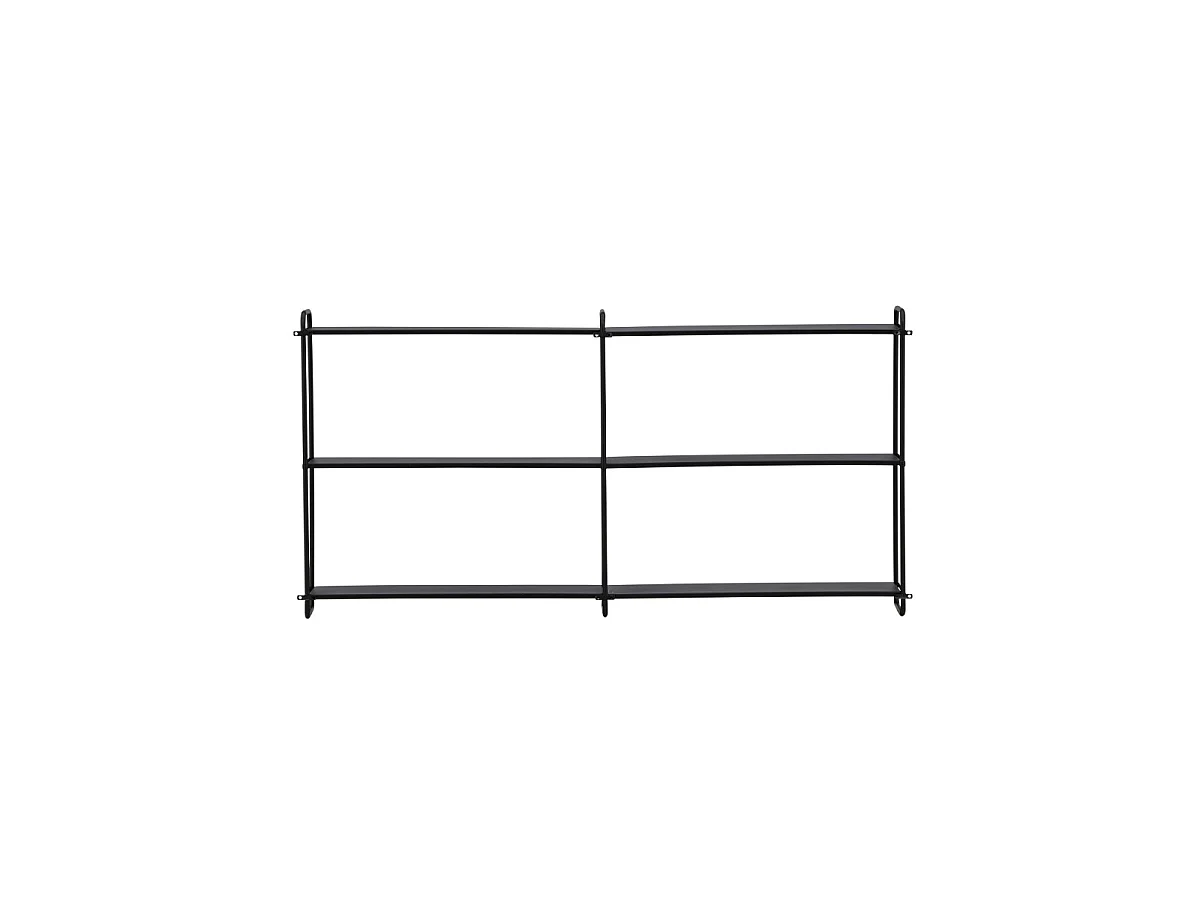 LyonB Regal Wandhängend 3 Regale schwarz.