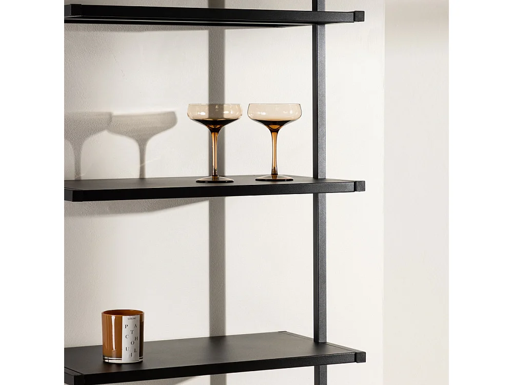 Étagère Murale en Métal "Caracas" 183cm Noir
