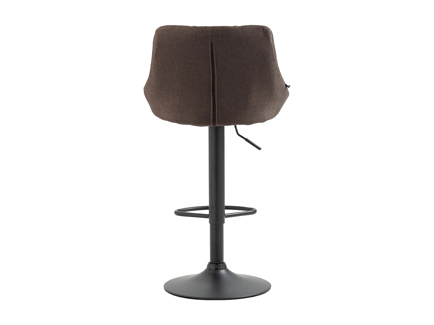Tabouret de bar - Tissu & Noir - Taupe - Lazio