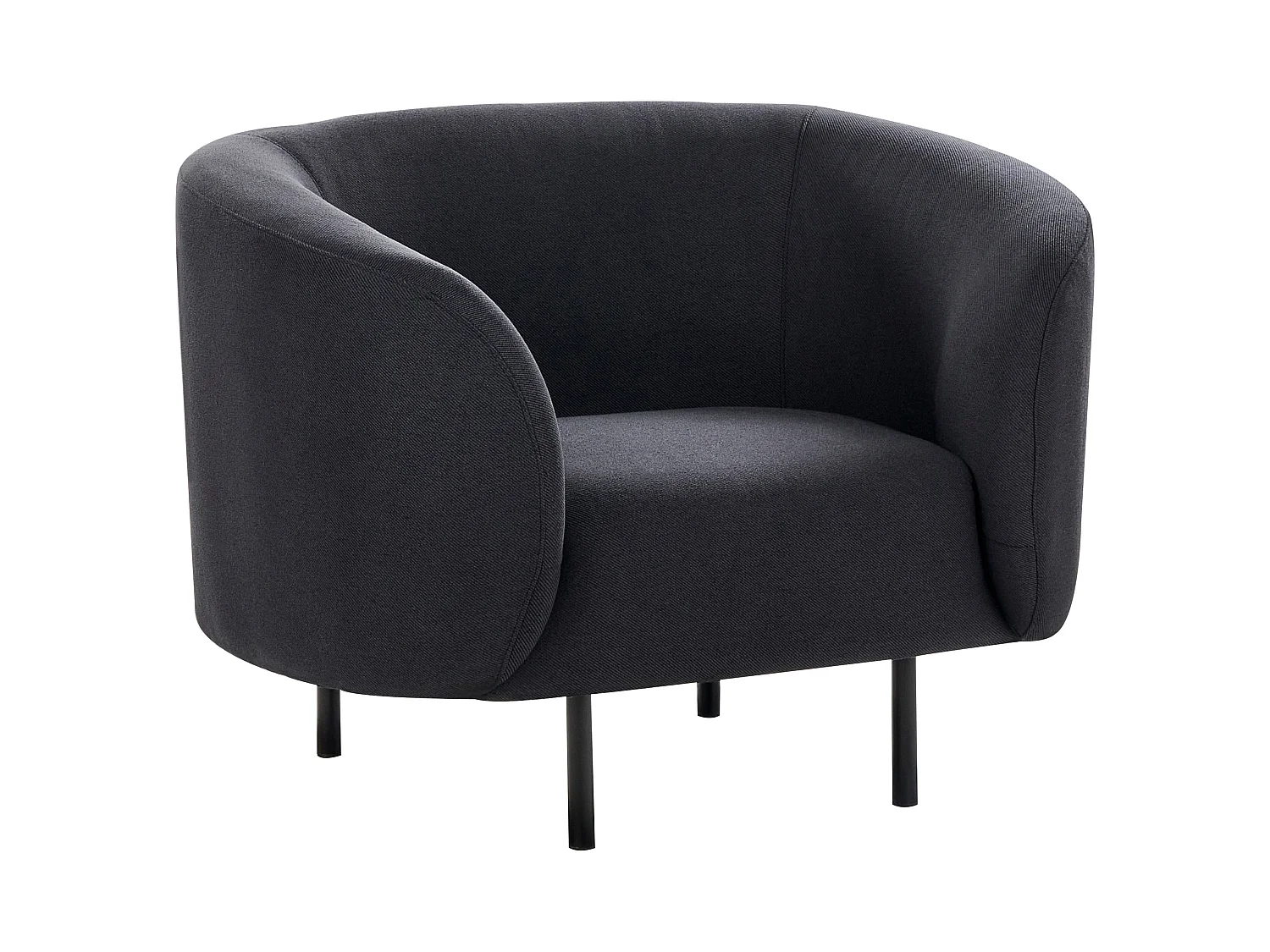 Fauteuil LOEN Tissu Noir