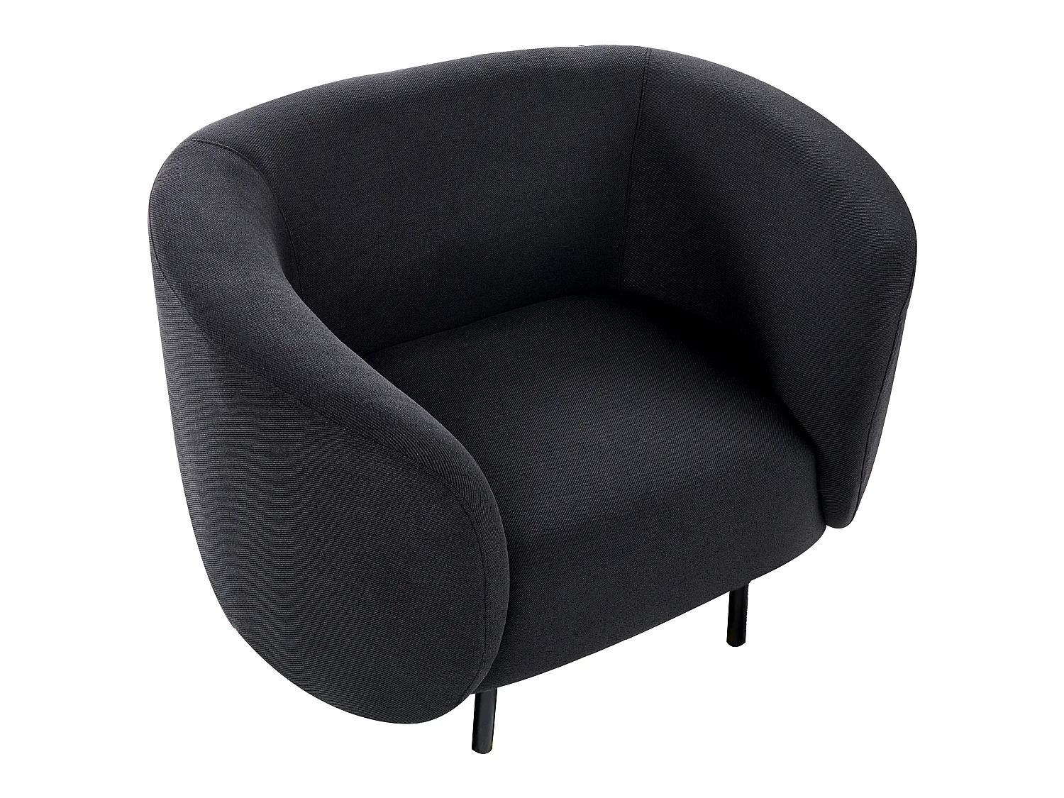 Fauteuil LOEN Tissu Noir