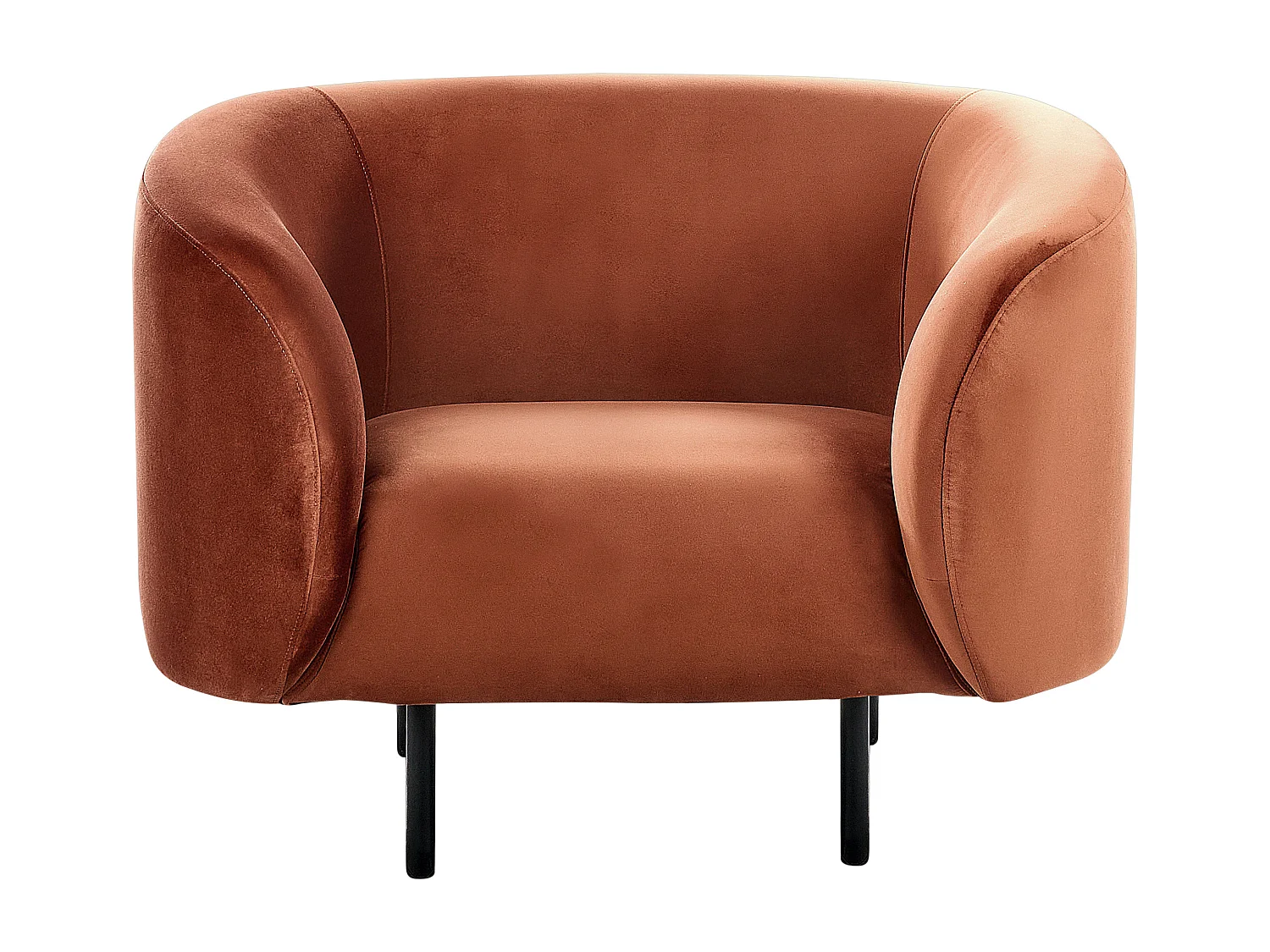 Fauteuil LOEN Velours Orange
