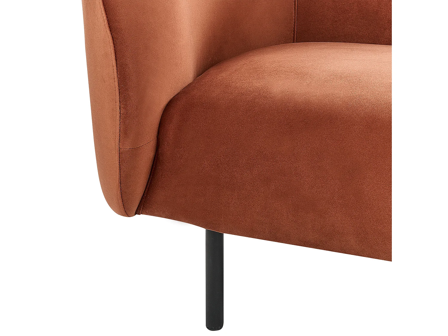Fauteuil LOEN Velours Orange