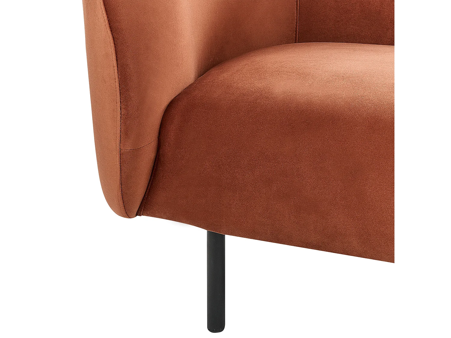 Fauteuil LOEN Velours Orange