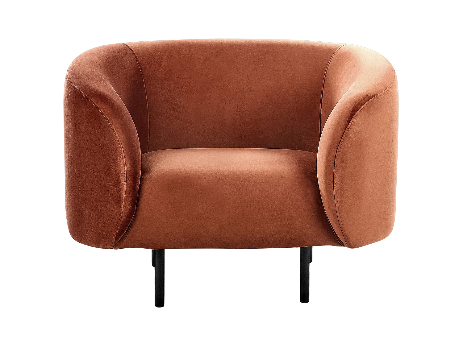 Fauteuil LOEN Velours Orange
