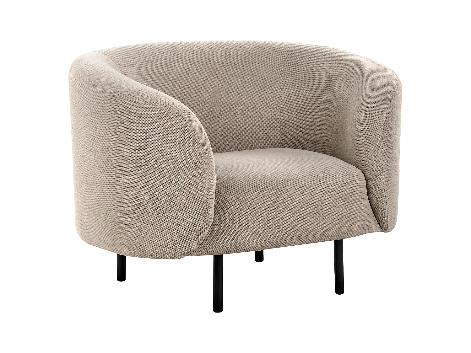 Sessel LOEN Stoff Taupe