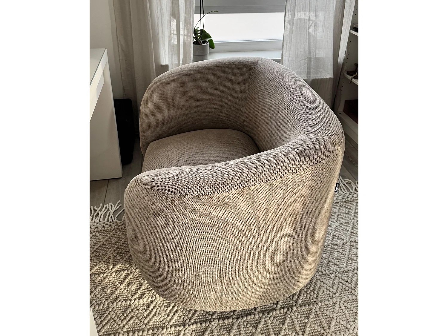 Fauteuil LOEN Tissu Taupe
