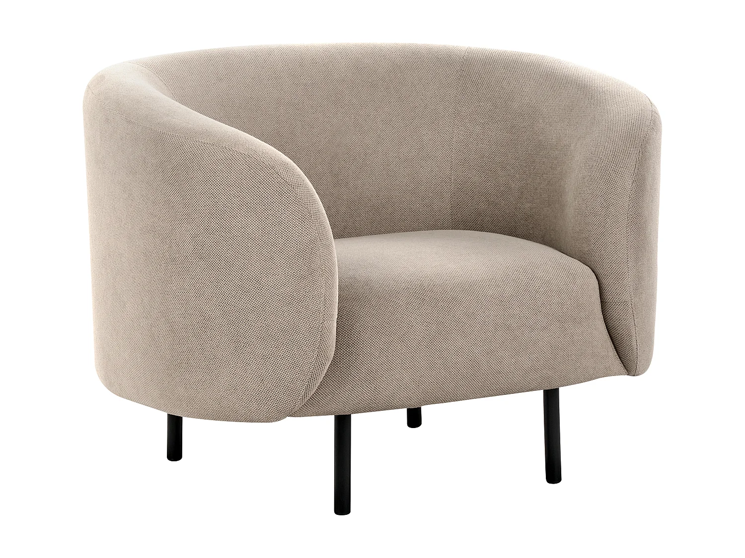 Sessel LOEN Stoff Taupe