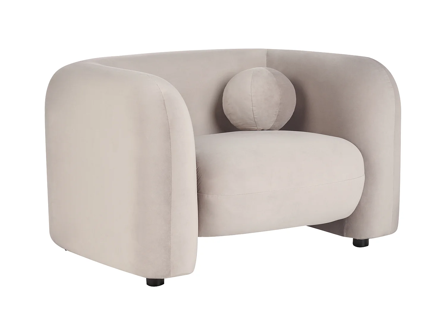 Fauteuil LEIREN Velours Taupe