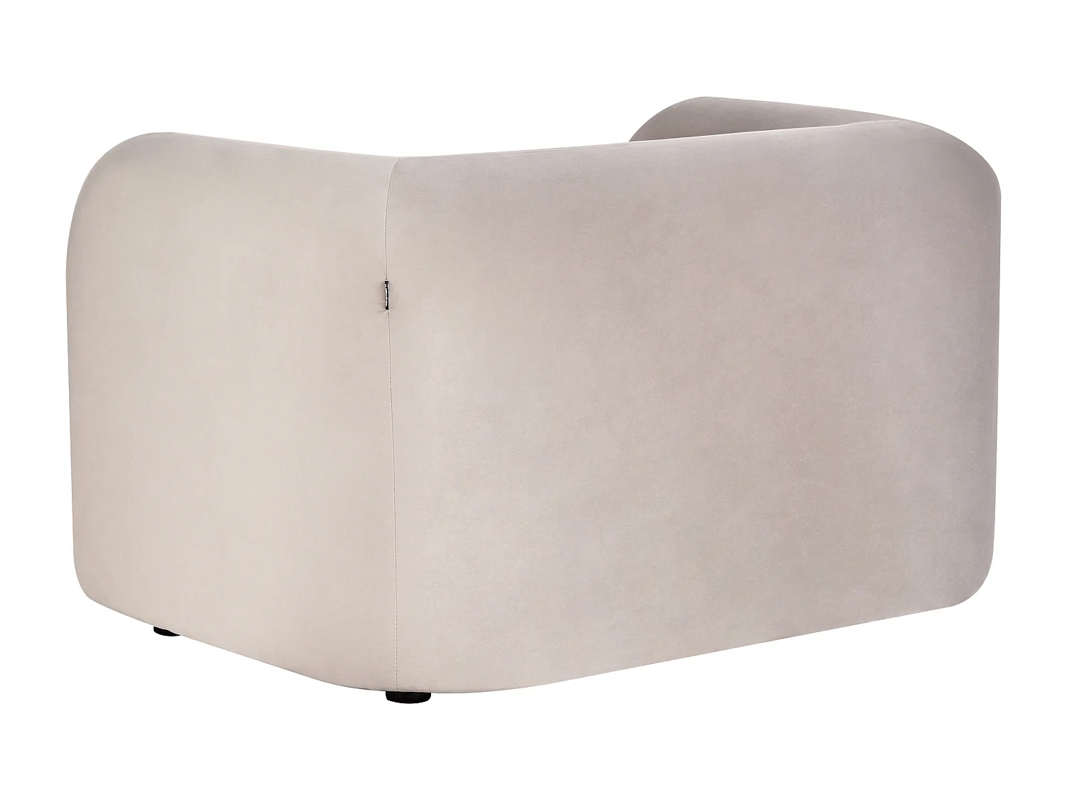 Sessel LEIREN Samtstoff Taupe