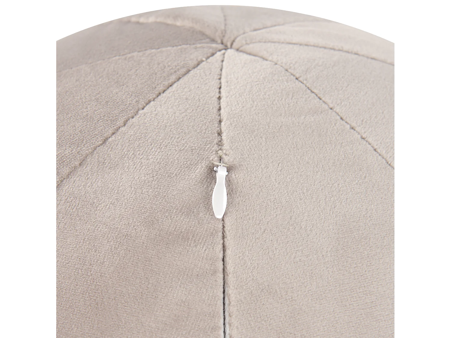 Sessel LEIREN Samtstoff Taupe