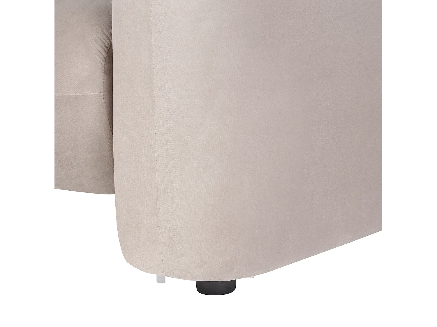 Sessel LEIREN Samtstoff Taupe