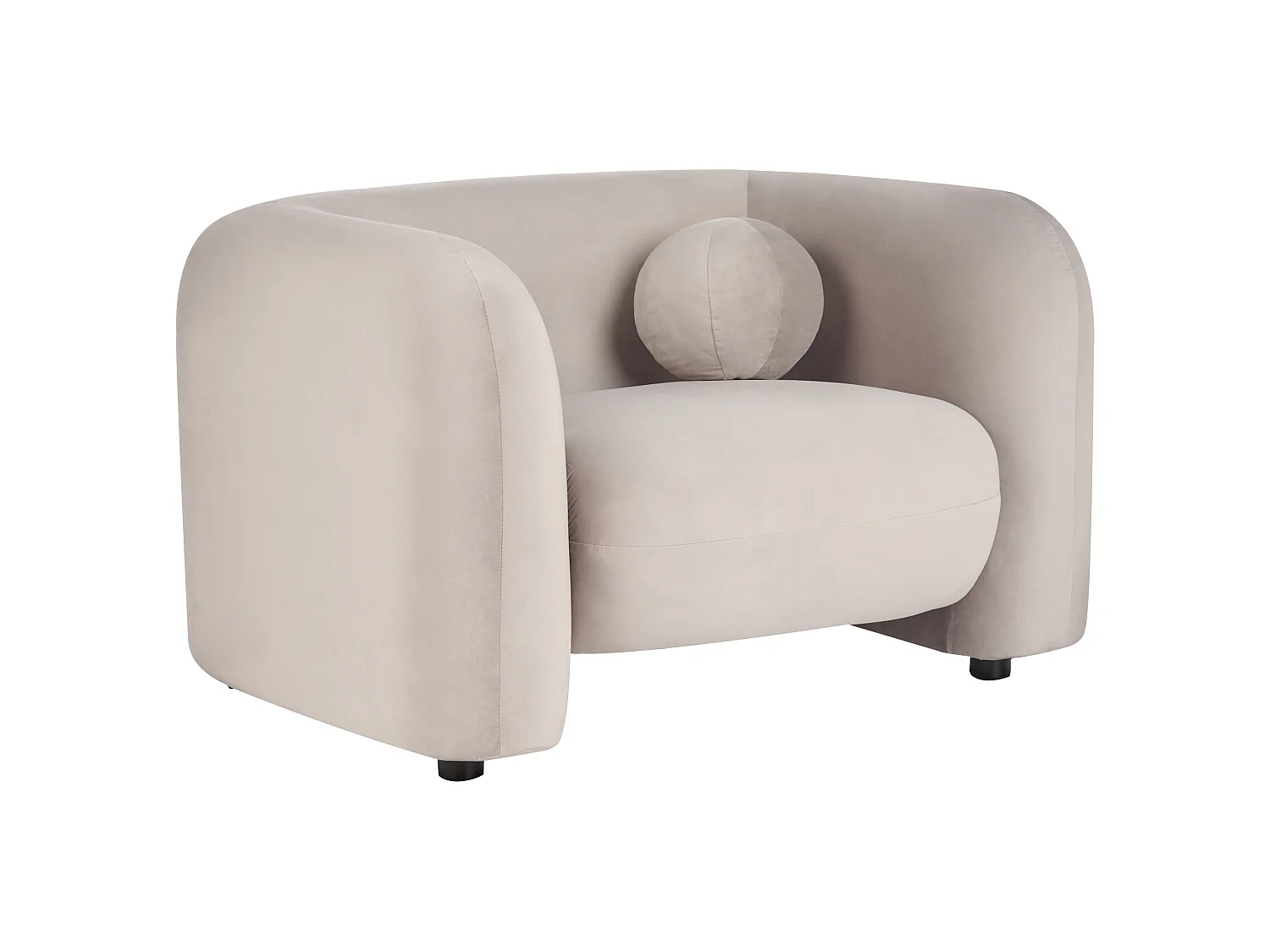 Poltrona LEIREN Veludo Taupe