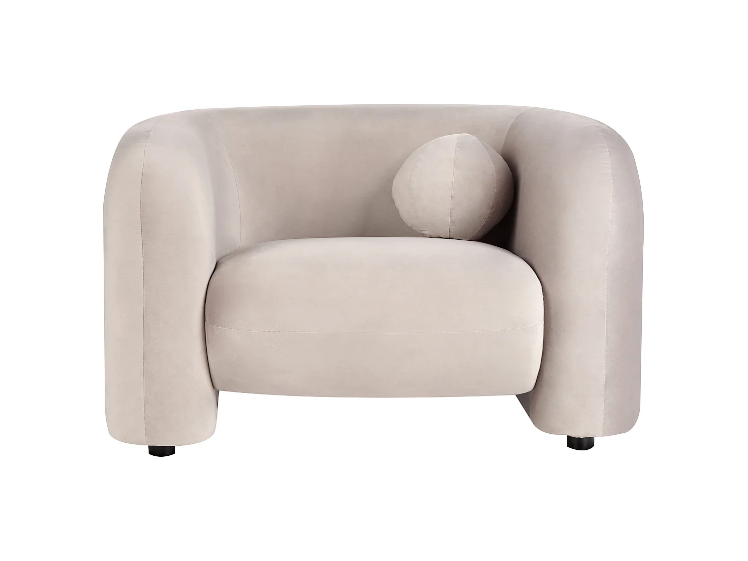 Poltrona LEIREN Veludo Taupe