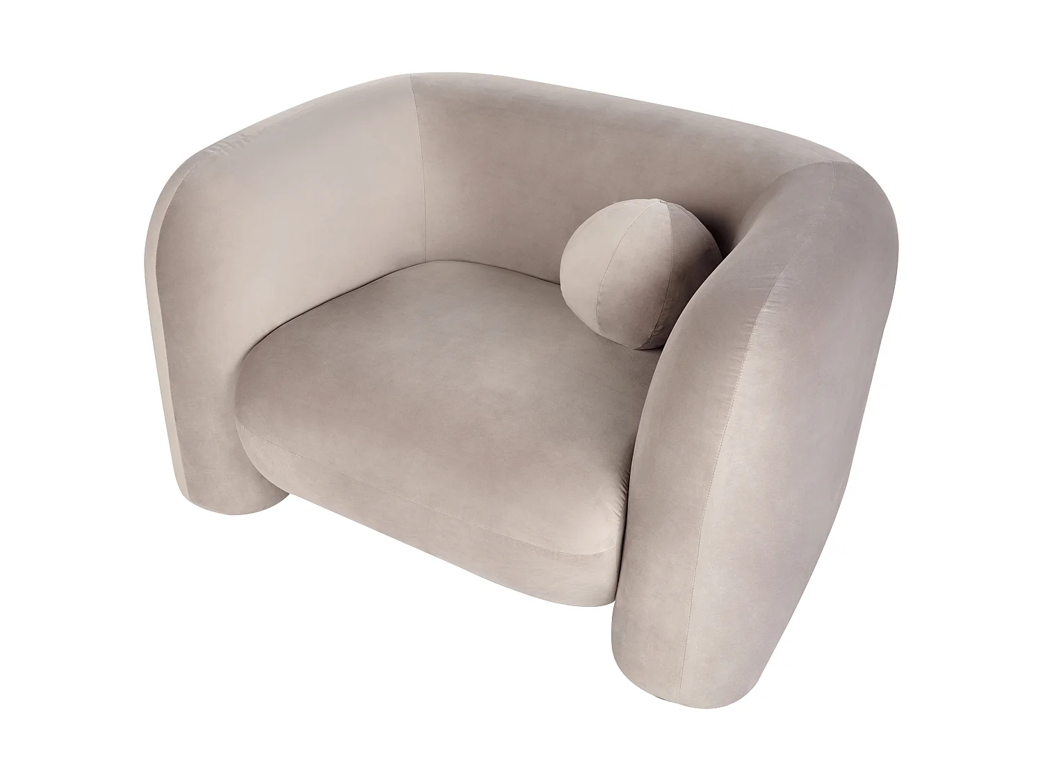 Poltrona LEIREN Veludo Taupe