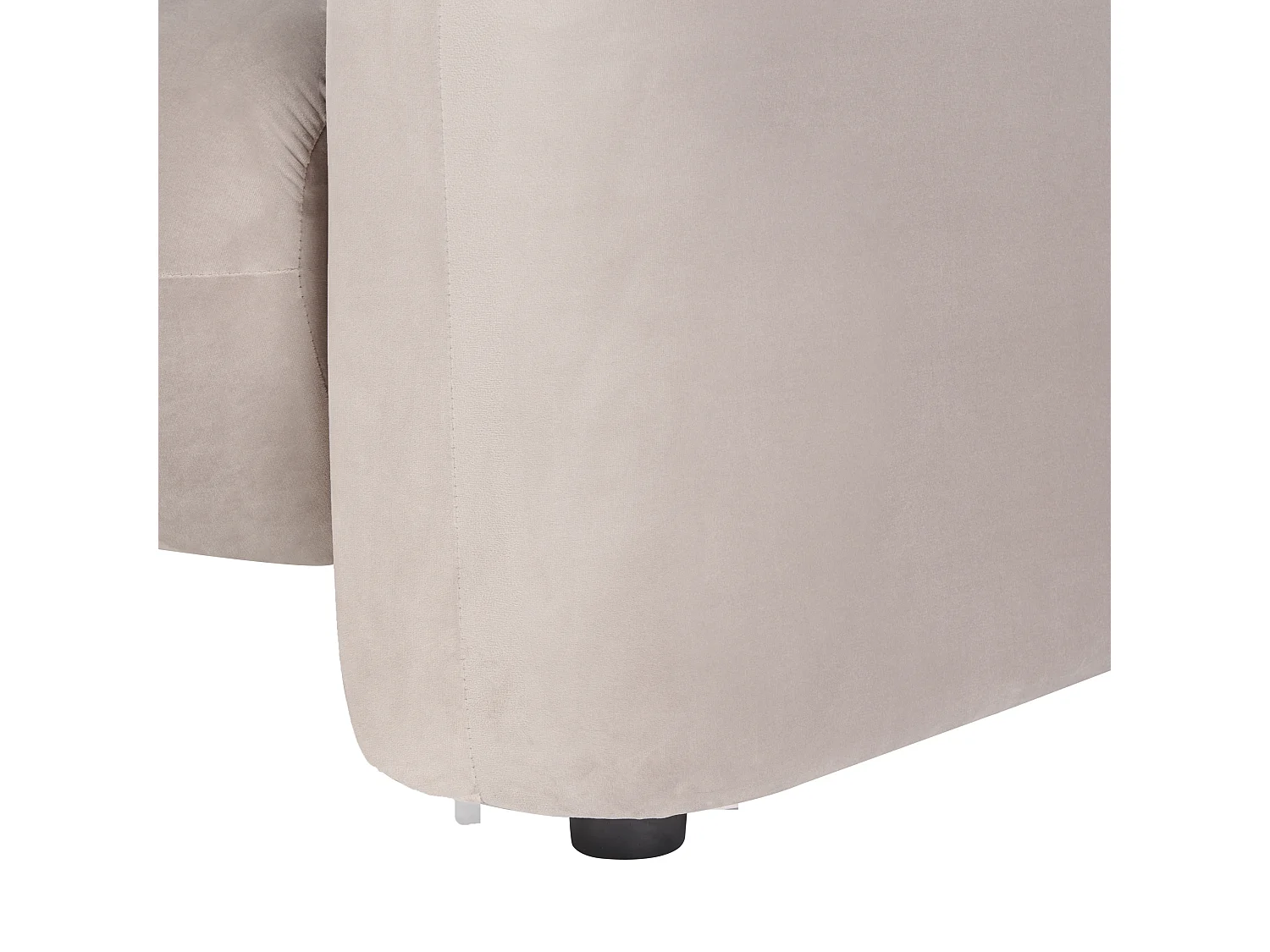 Sessel LEIREN Samtstoff Taupe