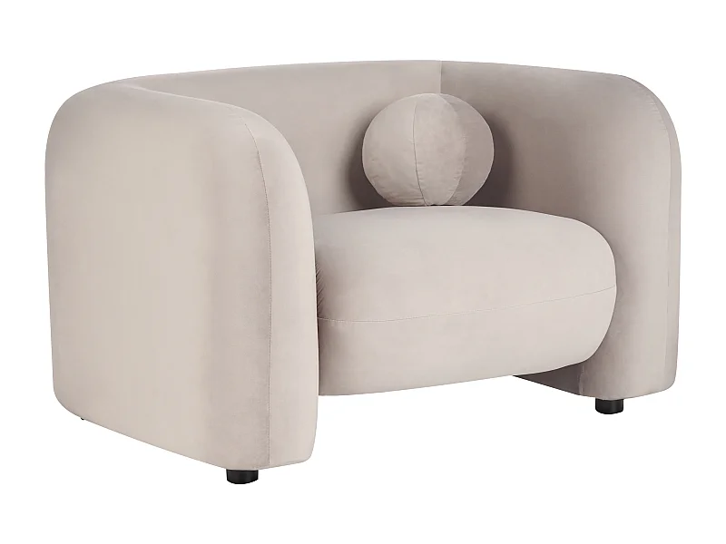 Fauteuil LEIREN Velours Taupe