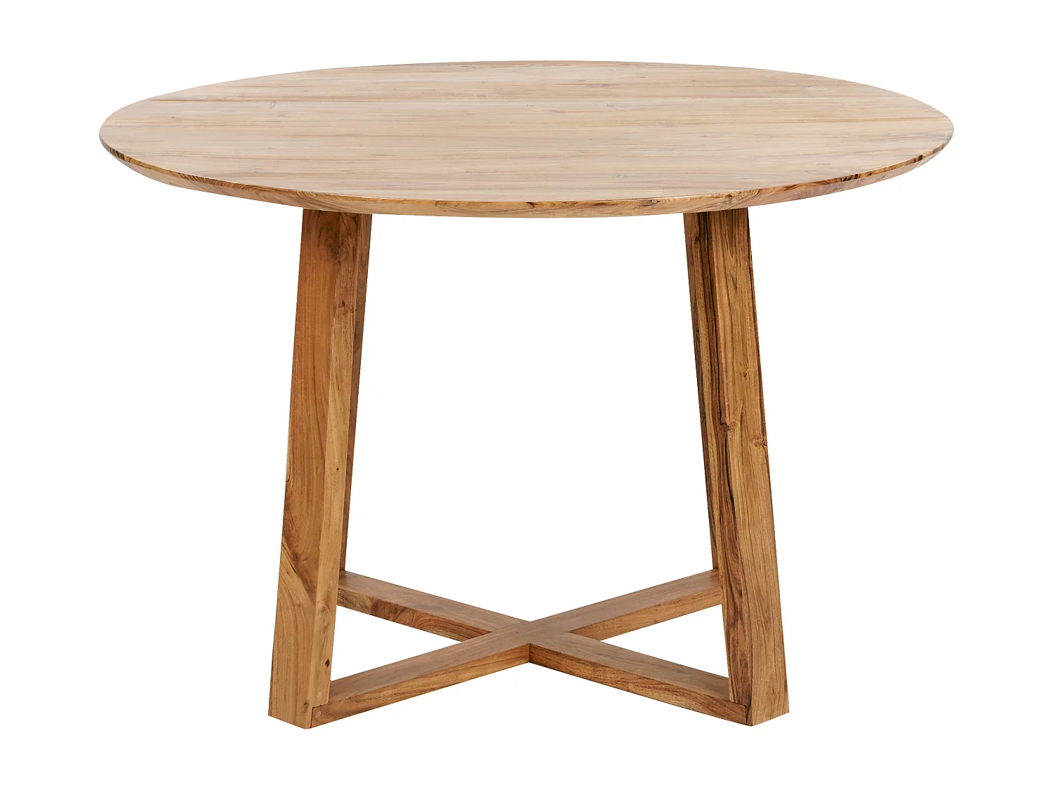 Table de salle à manger ronde en bois d'acacia clair ⌀ 120 cm LEXINGTON