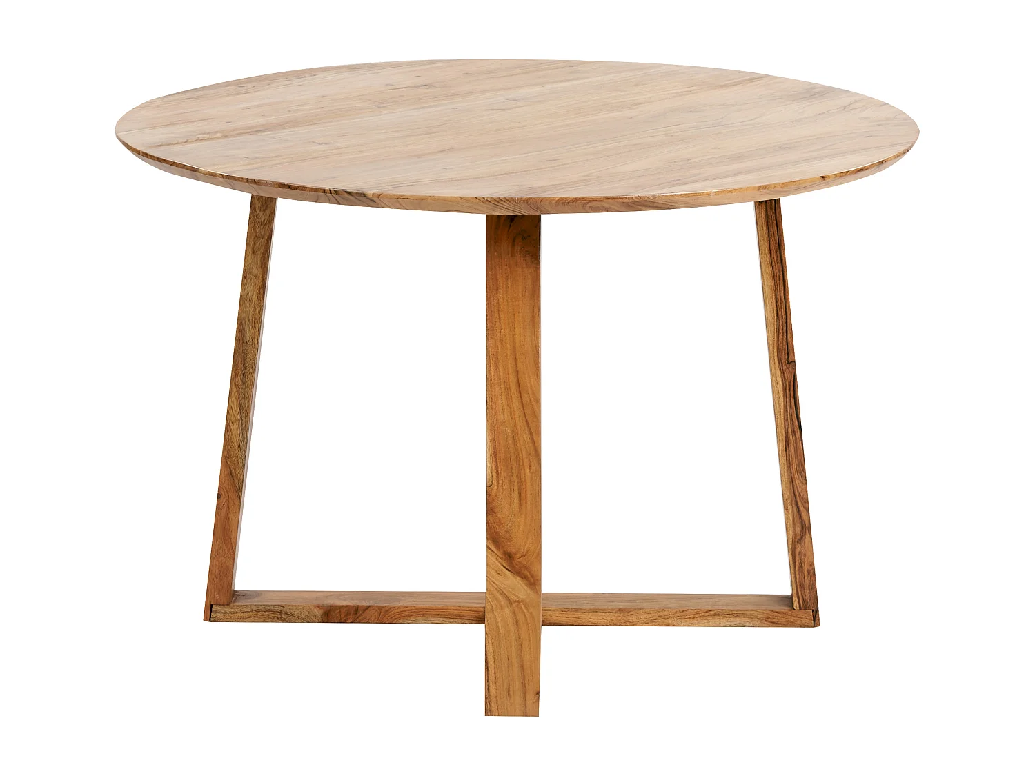 Table de salle à manger ronde en bois d'acacia clair ⌀ 120 cm LEXINGTON