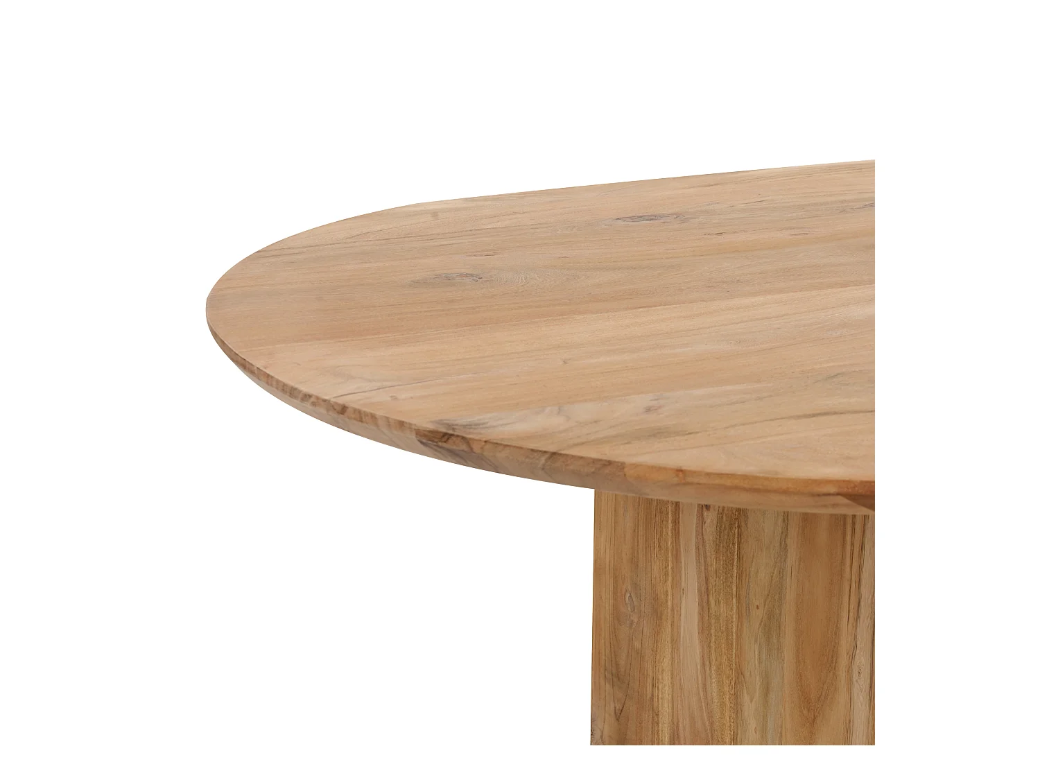 Table de salle à manger en bois d'acacia clair 180 x 90 cm SKYE