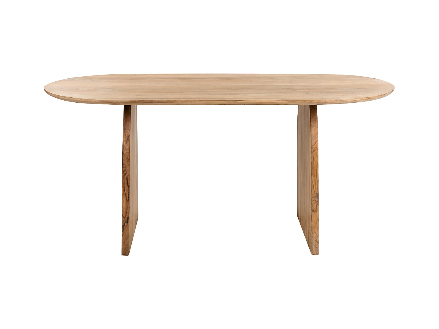 Table de salle à manger en bois d'acacia clair 180 x 90 cm SKYE