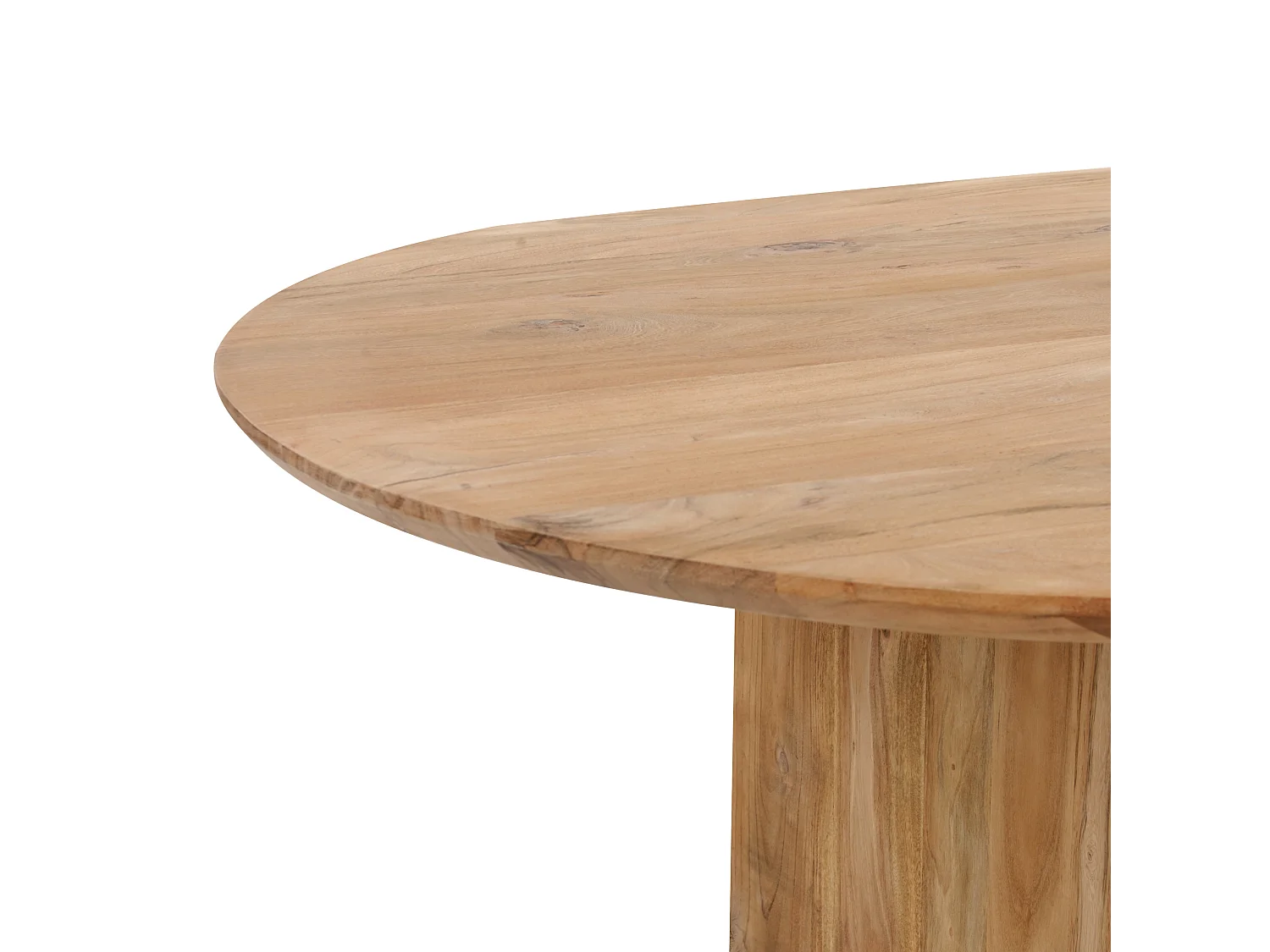 Table de salle à manger en bois d'acacia clair 180 x 90 cm SKYE