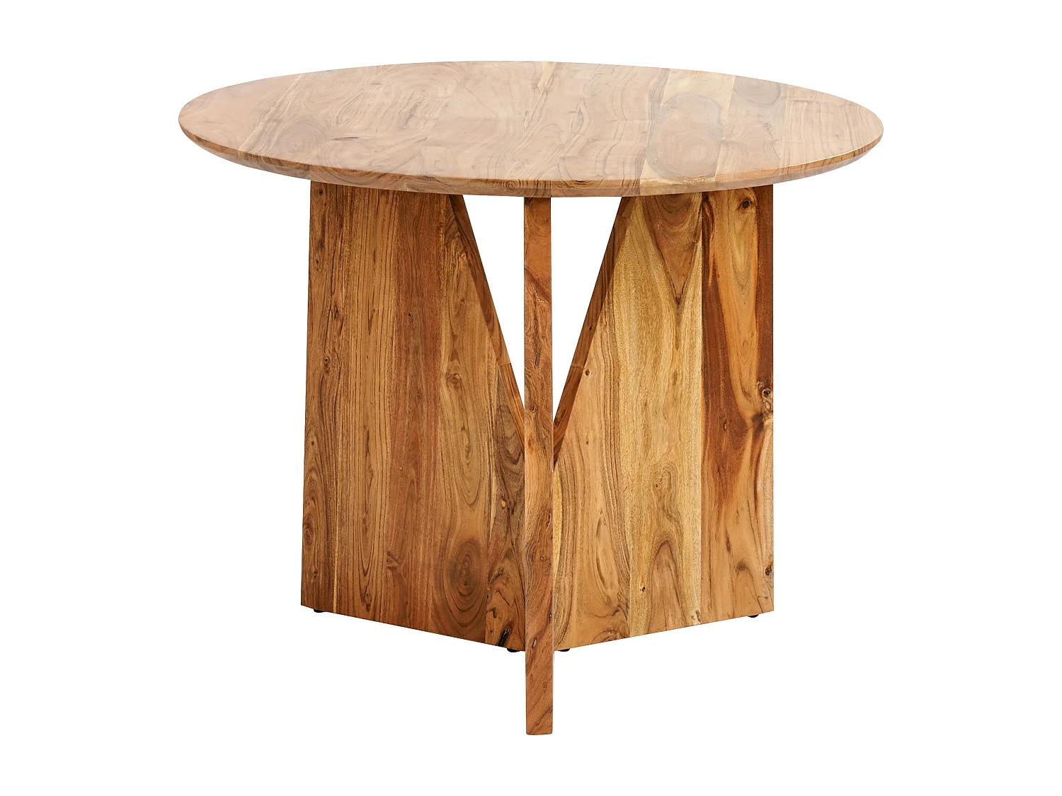 Table de repas ARRAN Marron 100 cm 100 cm Acacia