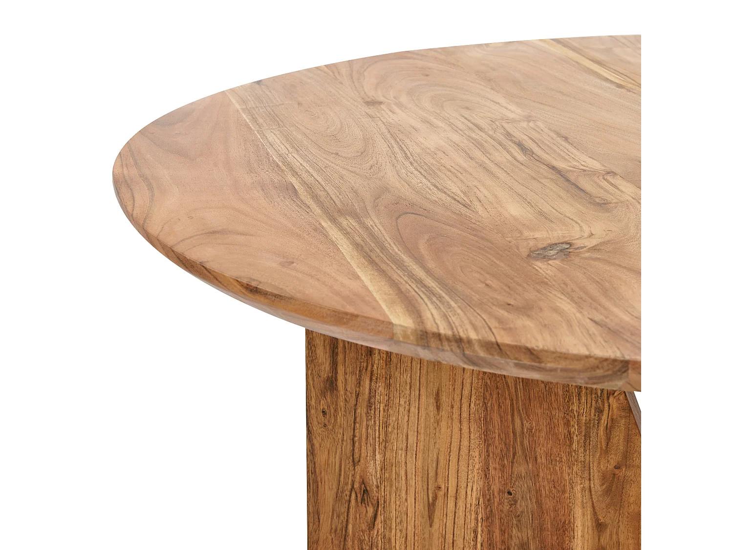 Table de repas ARRAN Marron 100 cm 100 cm Acacia